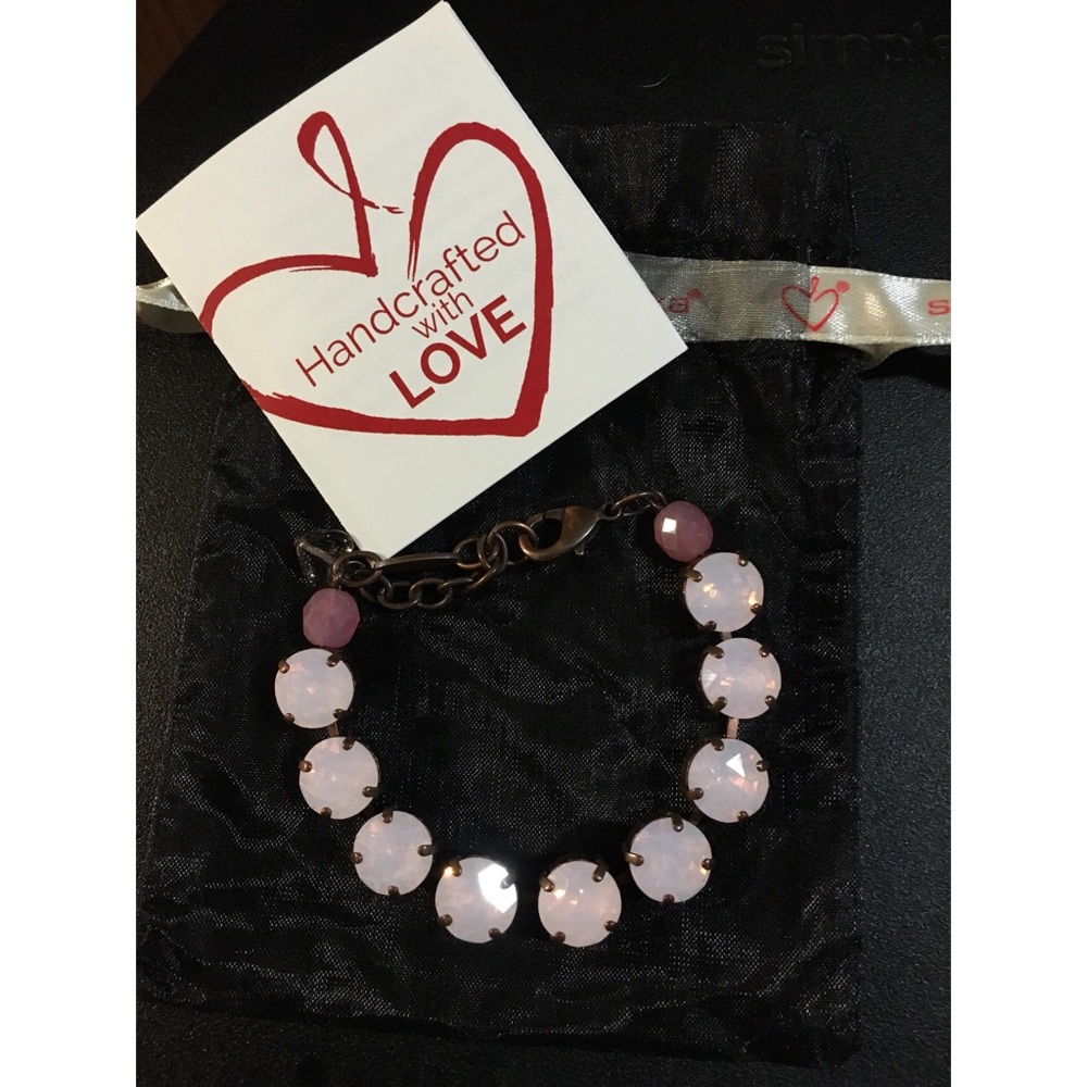 Sabika pink crystal bracelet